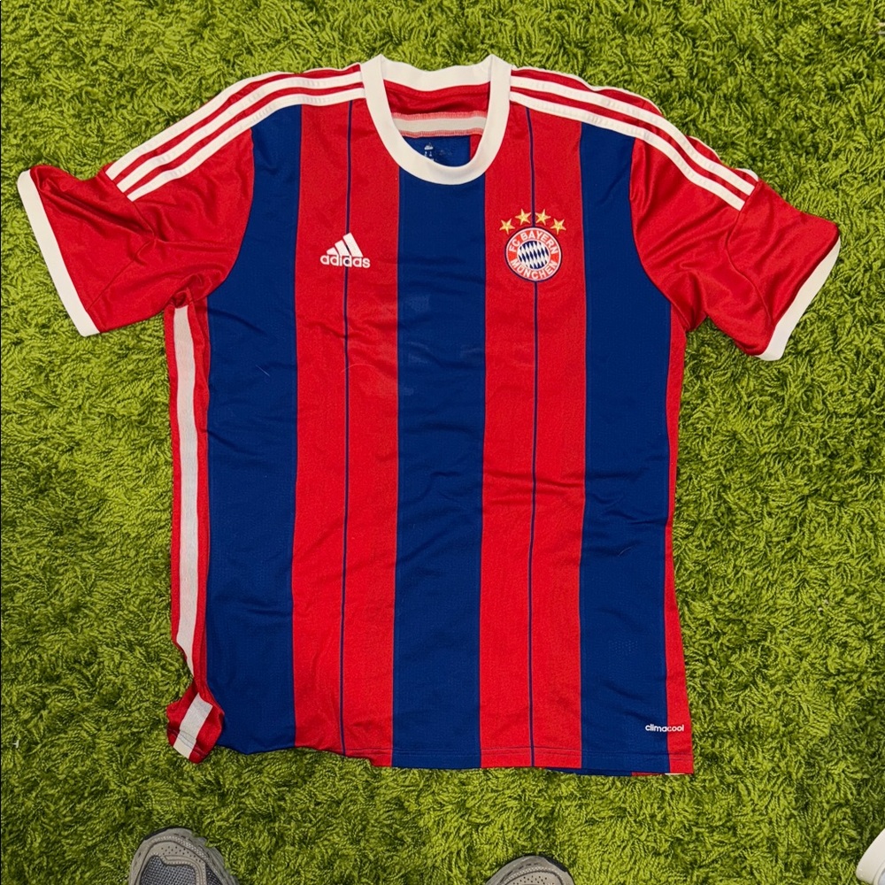 Adidas FC Bayern Red and Blue Jersey